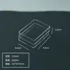 Caixa de Embalagem para Joias de Colar, Caixa de Armazenamento Longa de Acrílico Transparente, Exibição de Amostras Minerais, Em Estoque, Personalizável com Logo