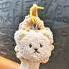 Bolsa de Monedas Creativa de Ganchillo con Forma de Flor Llavero Exquisita Linda Funda para Auriculares Bolsa de Almacenamiento Colgante Regalo Venta al por Mayor