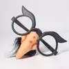 Juguete de Halloween gafas de bruja luminosas traje de nariz de bruja Halloween disfraz de bruja femenina gafas de nariz de bruja