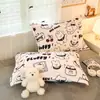 Un par de fundas de almohada de terciopelo de leche engrosadas para otoño e invierno, adecuadas para uso doméstico; fundas de almohada de forro polar de coral, almohadillas para adultos y fundas de almohada (se vende individualmente)