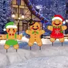 Nuevo letrero de suelo navideño con diseño de cachorro Grinch, letrero impermeable para césped de fiesta al aire libre, jardín