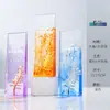 Trofeo de cristal personalizado con panel biselado iridiscente fluido, estrella de cinco puntas, premio de alta gama para la reunión anual de la empresa, premio al empleado destacado