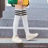 Calcetines de Media Caña para Niños de Primavera y Otoño Calcetines de Estudiante Calcetines Altos para Niñas Medias Bebé de Tubo Alto Calcetines Blancos Altos para Niñas