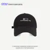 Gorra de béisbol de algodón lavado de moda y versátil con bordado de letras para mujer con circunferencia de cabeza grande, hace que la cara parezca más pequeña, gorra de pico para hombre