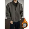 Chaqueta Bomber Retro Americana de Algodón para Hombre, Corte Limpio, Gama Alta, Chaqueta Corta de Algodón Fresca, Abrigo Grueso de Moda