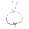 Pulsera Extraíble con Forma de Lazo Microincrustado de Circonita Estilo Francés para Mujer, Elegante, Lujo Ligero, Versátil y de Alta Gama