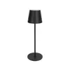 Nova luminária de mesa de ferro com suporte alto, abajur noturno criativo sensível ao toque para quarto, luminária de mesa pequena recarregável moderna minimalista para sala de estar