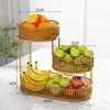 Bandeja de frutas criativa, cesta de frutas para sala de estar, expositor de lanches e frutas secas para mesa, mesa de centro, mesa de jantar, prateleira de armazenamento multicamadas