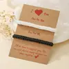 Pulseras Tejidas Hechas a Mano Simples Europeas y Americanas Transfronterizas Pulseras Creativas para el Día de San Valentín Pulseras de Amistad para Parejas Accesorios de Joyería para Mujeres