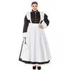 Roupas masculinas plus size para homens gordos exportação estilo britânico Linha pérola longa roupa de garçonete de cafeteria Roupa de performance britânica
