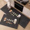 Tapetes de Piso de Cocina con Dibujos Animados de Comercio Exterior Transfronterizo, Absorbentes de Agua, Secado Rápido de Lodo Diatomeas, Resistentes al Desgaste, Resistentes a la Suciedad, Fácil Cuidado, Tapetes Antideslizantes
