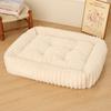 Cama para Perro en Stock, Directo del Fabricante, Cama para Gato, Colchoneta Cómoda y Suave para Perro, Cama Cuadrada Recta para Mascota, Nueva Cama Rayada para Perro