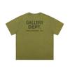 22SS Cross-border American Fashion Brand GALLERY DEPT Camiseta de manga curta com letras vintage lavadas Camiseta de meia manga masculina e feminina High Street