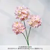Hortênsia Colorida de 3 Cabeças em Galho Único, Hortênsia em Galho Único, Novo Estilo Flores Artificiais para Decoração de Buquê de Tema de Parede de Flores para Casamento, Área de Boas-Vindas