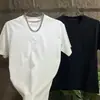 Nova Camiseta Masculina de Manga Curta Verão 2026, Cor Sólida, Fashion, Luxo Leve, Marca Tendência Roupa Masculina, Top Premium de Meia Manga