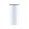 Taza Aislada Transfronteriza de Acero Inoxidable de 12 oz con Doble Tapa, Taza Blanca de Sublimación de Alto Valor con Doble Asa, Empaque Personalizado con Logo