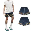 Shorts Esportivos de Malha da Moda Estilo Americano Masculino Verão Soltos plus size Secagem Rápida Corrida Fitness Basquete Calças Transfronteiriça