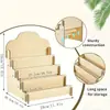 Suporte de Rack de Armazenamento de Cartão de Saudação de Celular de Madeira Transfronteiriço DIY Rack de Exibição de Cosméticos Modelo de Armazenamento Ferramenta Organizador de Mesa