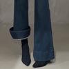 Botas Femininas de Camurça Salto Alto Estilo Retrô 2026, Botas Curtas Elegantes Bico Fino, Botas Slim Estilo Francês, Botas de Cano Curto Elásticas de Salto Fino
