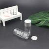 Frasco Transparente de Poliéster Fino 20ml Frasco Plástico Pet para Líquidos Frasco de Amostra Frasco para Subembalagem com Tampa de Metal
