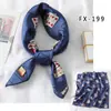 Moda Coreana 2020 Bufanda Pequeña Estampada de Seda Bufanda Cuadrada Pequeña Bufanda Decorativa Profesional para Mujer