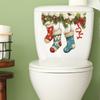 Comercio Exterior Navidad Ramas Lindas Copo de Nieve Calcetines Pegatinas para Baño Decoración del Hogar Pegatinas de Pared Pegatinas Wholesale Autoadhesivo