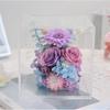 Gerbera, girasol, flor eterna, caja de regalo acrílica, 214, ideal para San Valentín, día de la madre, día del maestro.