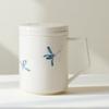 Caneca Cerâmica Moji Criativa Pintada à Mão Xícara de Chá Escritório Copo Pessoal de Água com Filtro Xícara de Chá Presente