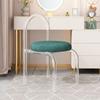 Silla de Maquillaje de Lujo Ligero para Celebridades de Internet para Uso en Casa, Silla Perezosa con Respaldo de Almacenamiento para Dormitorio, Taburete de Tocador, Taburete de Almacenamiento para Manicura