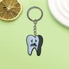 Dientes Serie 2 llavero creativo etsyPegamento suave de PVC Colgante creativo decorativo para coche llavero de mochila