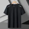 Camiseta sin costuras de manga corta Verano Nuevo Deporte Seda de hielo Fina Secado rápido Transpirable Cuello redondo Ropa deportiva para hombre Pareja Talla grande