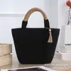 [Coleção] Bolsa de Ombro de Fio de Algodão e Corda de Algodão para Passeio de Primavera da Mamãe, Bolsa Trançada Feita à Mão, Bolsa de Imitação de Rattan, Bolsa Tote para o Dia a Dia
