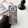 Funda de Teléfono de Cuero con Patrón de Mezclilla Adecuada para Apple 17Promax Agujero Fino 16 Trendy 15 Cubierta Protectora Anticaída 13