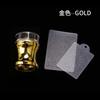 Sello de Silicona para Nail Art Electrochapado Grande Cabeza de Sello Totalmente Transparente 3.8cm con Tapa Herramienta de Impresión DIY Herramienta para Nail Art