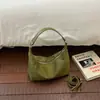 Bolso de mano retro transfronterizo para el día a día, bolso de hombro, bolso tipo empanada, nuevo modelo 2026, color liso, simple, bolso de hombro y cruzado de gran capacidad