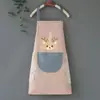 Avental Cozinha Doméstico Adulto Avental de Cozinha Feminino Impermeável e à Prova de Óleo Nova Moda Roupa de Trabalho Resistente a Manchas Avental de Limpeza