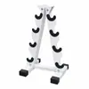 Suporte de halteres tipo A de três camadas espessado para atacado transfronteiriço, para academia, uso interno e doméstico, suporte de armazenamento de halteres de camada pequena