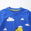 Camiseta de Verano 2026 Estilo Nuevo para Niños, Sudadera Moda Estilo Europeo y Americano con Estampado de Dibujos Animados, Top de Manga Corta con Cuello Redondo para Niños