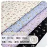 En Stock 100g Tela Estampada Floral Arrugada para Vestidos y Camisas de Mujer Tejidos de Primavera y Verano
