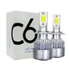 Fornecimento Transfronteiriço de Faróis LED Automotivos C6 Faróis Dianteiros Iluminação Faróis H4 Luzes de Carro Holofote Holofote de Luz Forte