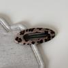 Pinza para el Cabello de Tela con Estampado de Leopardo de Aspecto de Alta Gama, Pinza de Garra Grande para el Cabello, Pinza Bb, Pinza para el Flequillo, Pinza para Recogidos, Pinza de Tiburón, Pinza Vintage para el Cabello