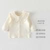 Abrigo para Bebé de Mujer Ropa Primavera y Otoño Algodón Puro Sin Huesos Cárdigan Pequeño de Manga Larga para Exterior Suéter Casual para Niños
