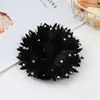 Nuevo tejido de diamante de color hecho a mano flor grande flor de cabeza DIY ramillete accesorios para el cabello accesorios de ropa coreana venta al por mayor