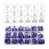 Caja de reparación de anillos de goma para sellado de compresor de aire acondicionado de coche, 18 rejillas, 270 piezas, impermeable, duradera, resistente a altas temperaturas, junta tórica