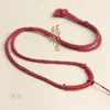 Novo Estilo Corrente de Suéter Enrolada à Mão com Núcleo de Algodão Cordão de Algodão Pingente de Jade Pingente de Guanyin de Jadeíta Cordão para Pendurar Colar Cordão Atacado