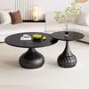 Mesa de centro de madera maciza de estilo nórdico para sala de estar, diseño del hogar, mismo estilo, conjunto completo, simple, moderno, estilo de celebridad de Internet, mesa de centro redonda