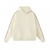 Sudadera con capucha de algodón peinado color liso otoño para hombre Sudadera de algodón puro transfronteriza Marca de moda Sensación de alta gama