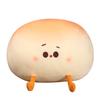 Bonita almohada de pan al vapor artificial estilo Ins, cojín de peluche súper grande con forma de corazón para niña, almohada para cama de oficina