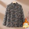 Roupas acolchoadas de avó de estilo chinês de meia-idade e idosos, roupas de mãe, outono e inverno, casaco de veludo quente de velha