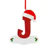 Decoraciones Navideñas Creativas Transfronterizas para Sombreros Navideños con Letras en Inglés, Adornos para Árbol de Navidad, Acrílico En Stock 26 Letras